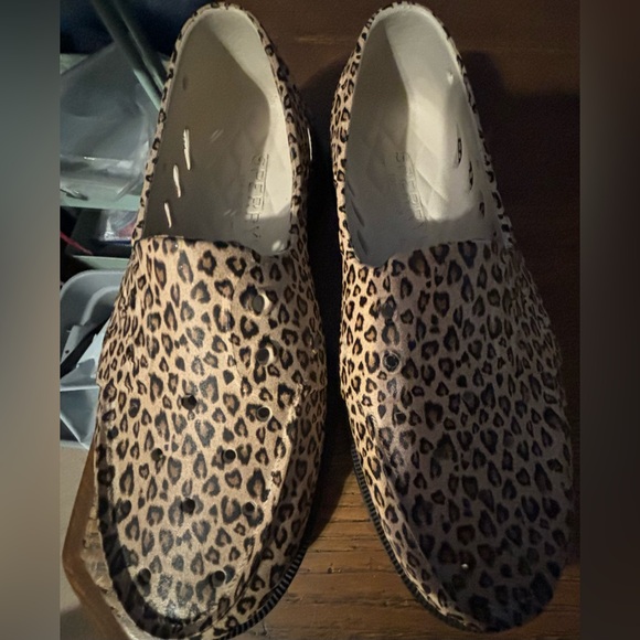 SPERRY'S Original Float Boat Shoe Leopard Men 7 Women 9 STS86563 NWOT - Picture 2 of 16